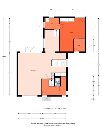 Floorplan - Prins Willem Alexanderstraat 28, 3751 DM Bunschoten-Spakenburg